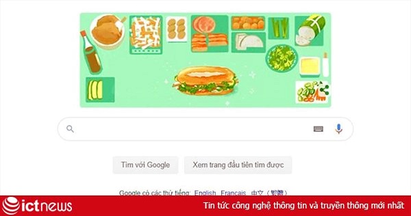 Google đưa hình ảnh bánh mì Việt Nam lên trang chủ hơn 10 quốc gia