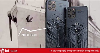 Phiên bản iPhone 11 được chế tác từ mảnh vỡ tàu Titanic và tàu vũ trụ Vostok-1, giá từ 784 triệu đồng