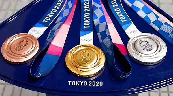 Huy chương Olympic 2020 được làm từ thiết bị điện tử tái chế