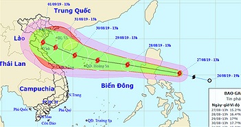Bão Podul giật cấp 10 đang tiến vào biển Đông Bão Podul giật cấp 10 đang tiến vào biển Đông